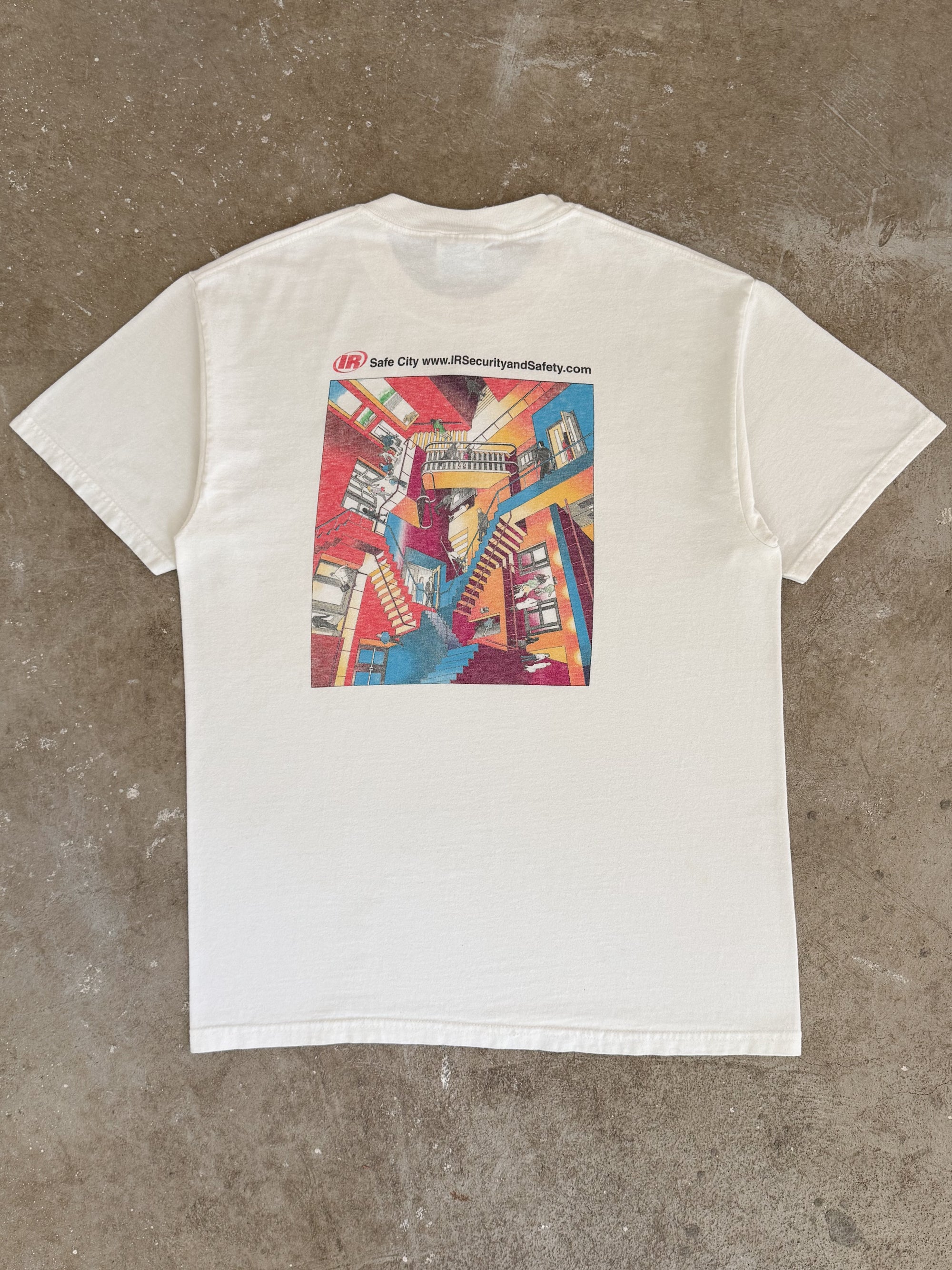 Late 90s "IR Security" MC Escher Parody Tee (M)