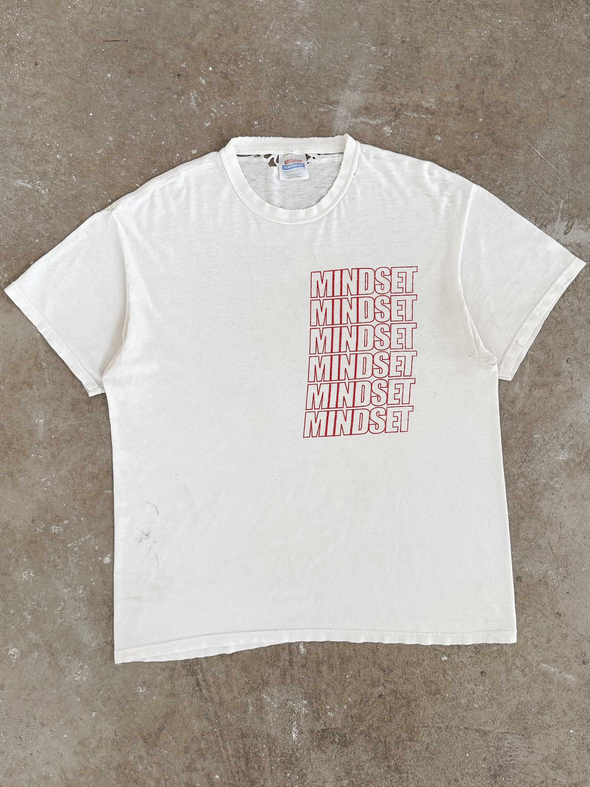 2010s "Hear Me Now" Distressed Mindset Band Tee (L)