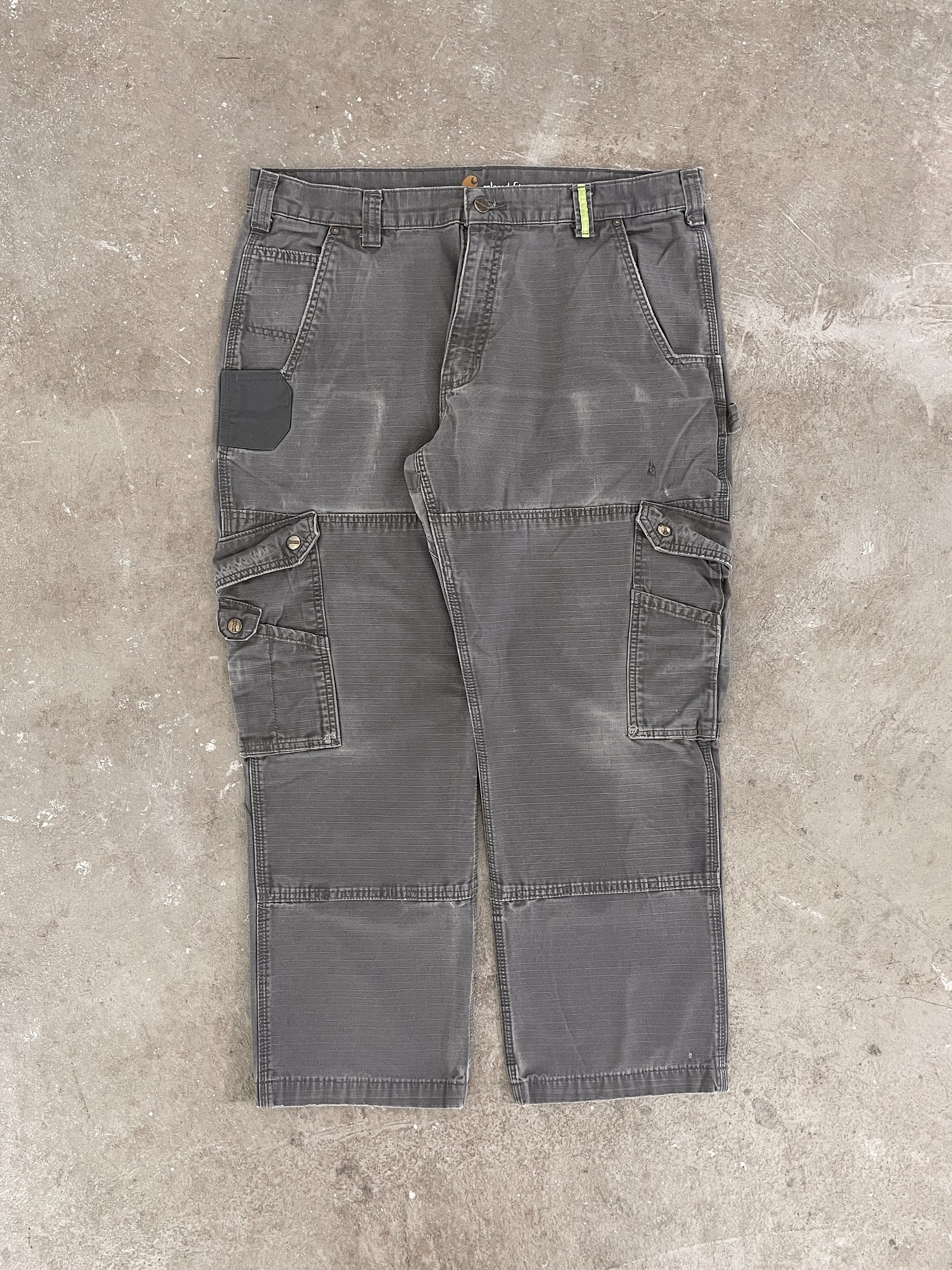 Carhartt B342 Gravel Grey Ripstop Cargo Pants (37X28)