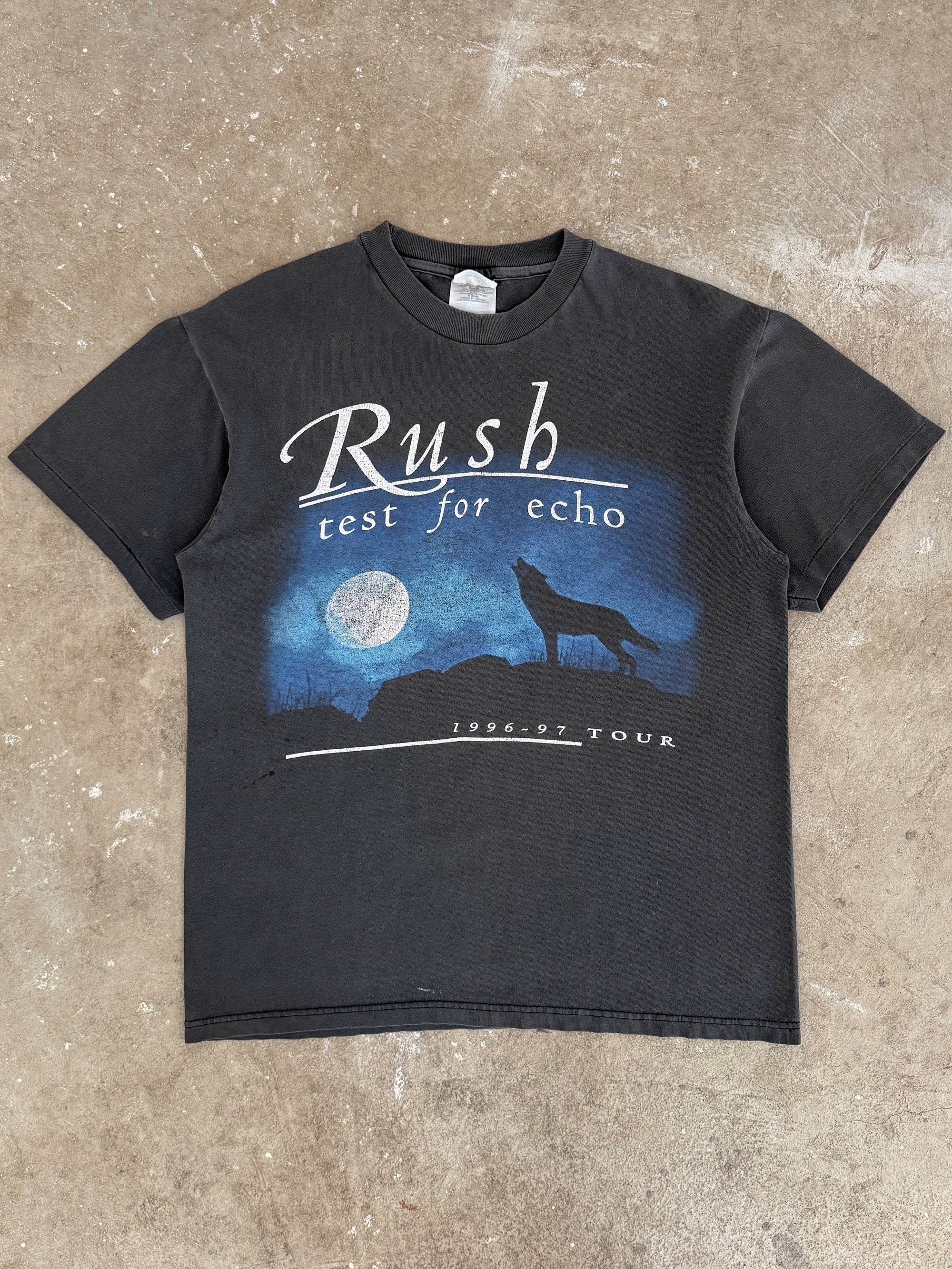 1996 Rush "Test For Echo Tour" Faded Tee (M)