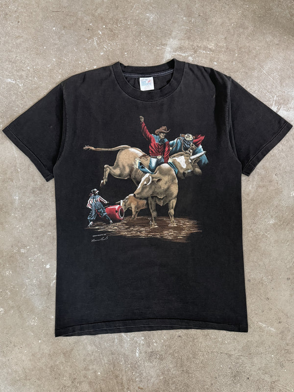 1990s "Rodeo Cowboy Bull Rider" Tee (L)