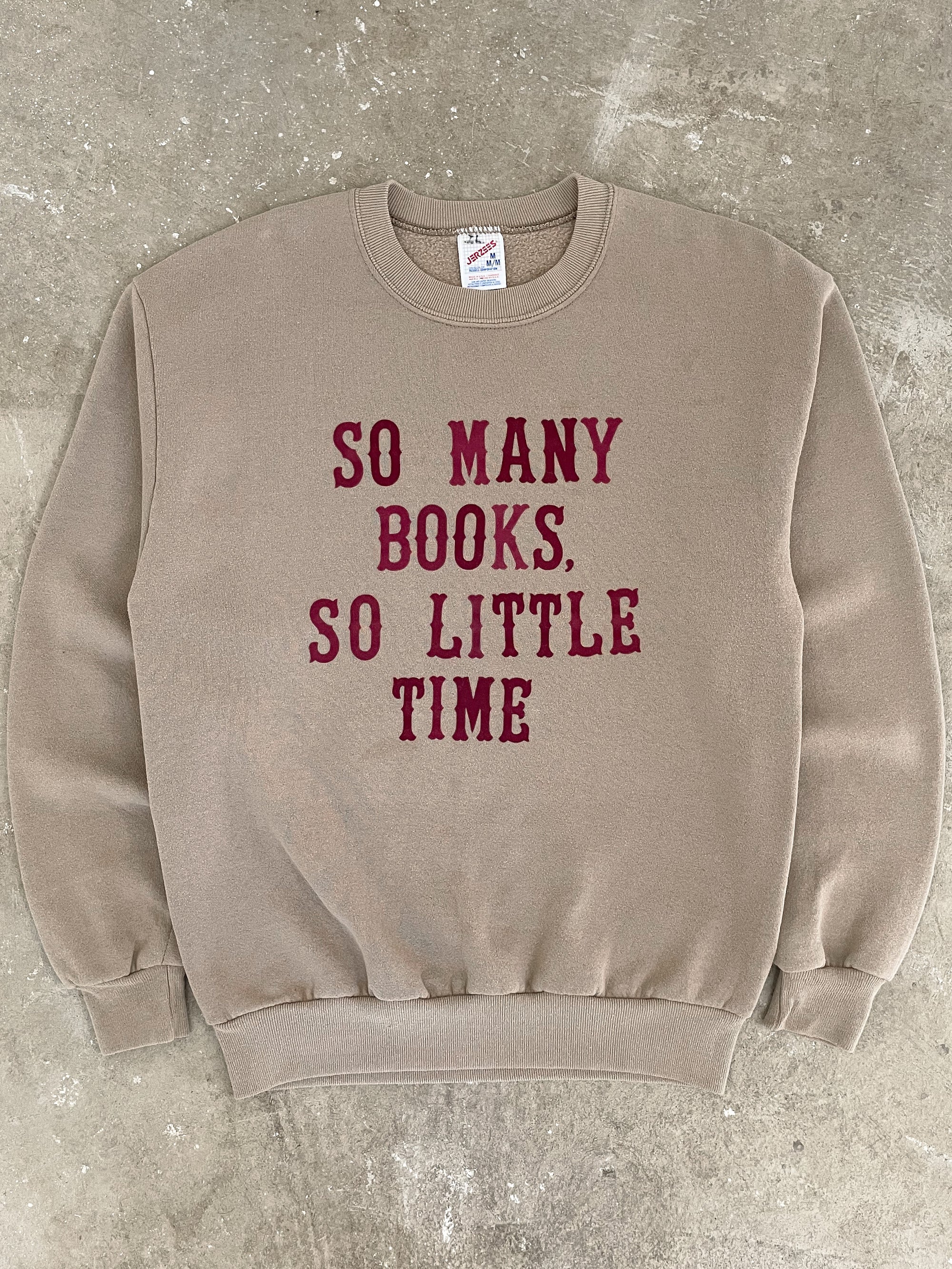 1990s “So Many Books…” Sweatshirt (S/M)