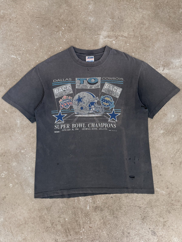 1990s "Dallas Cowboys" Distressed Faded Tee (L)