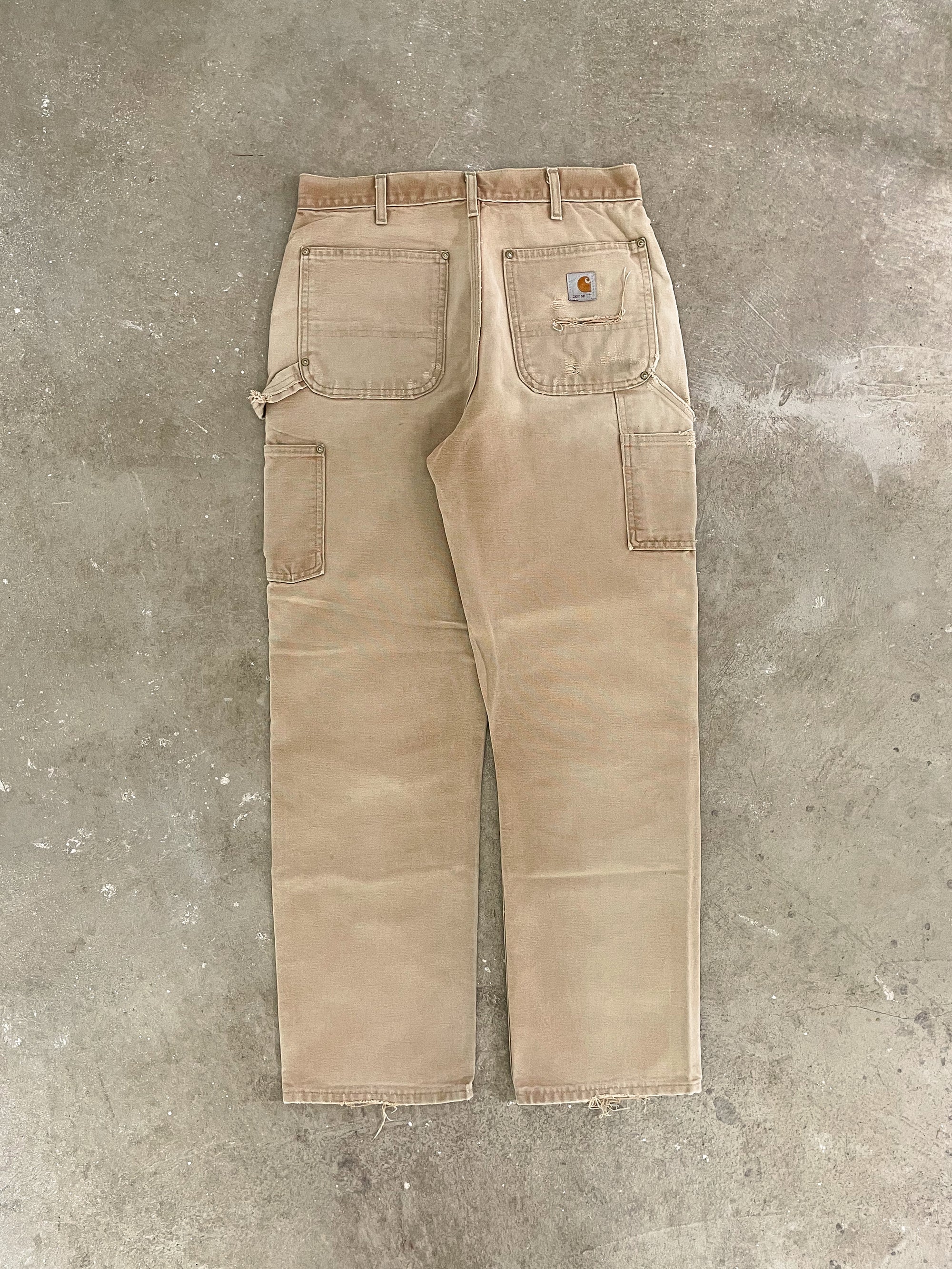 Carhartt B01 Tan Double Knee Work Pants (31X31)