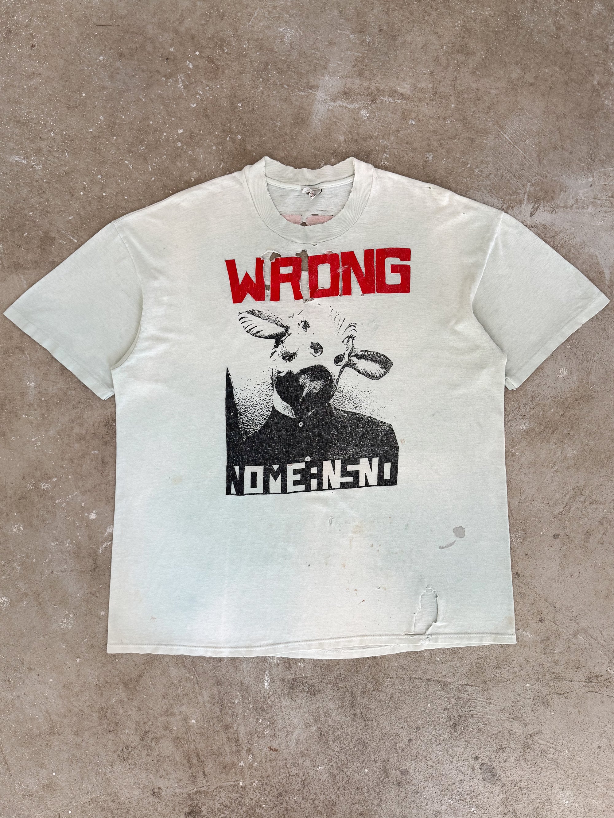 1980s Nomeansno "Wrong" Thrashed Tee (L)