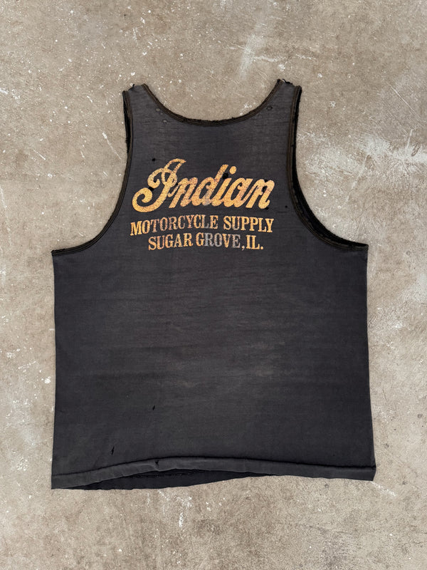1990s "Indian Motorcycles" Thrashed Tank Top (L)