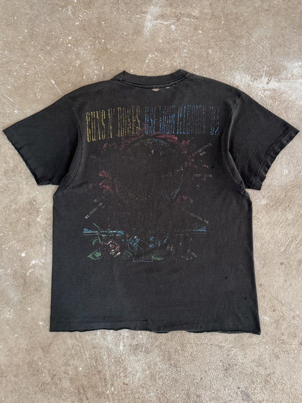 1991 Guns N Roses "Use Your Illusion" Thrashed Tee (M)