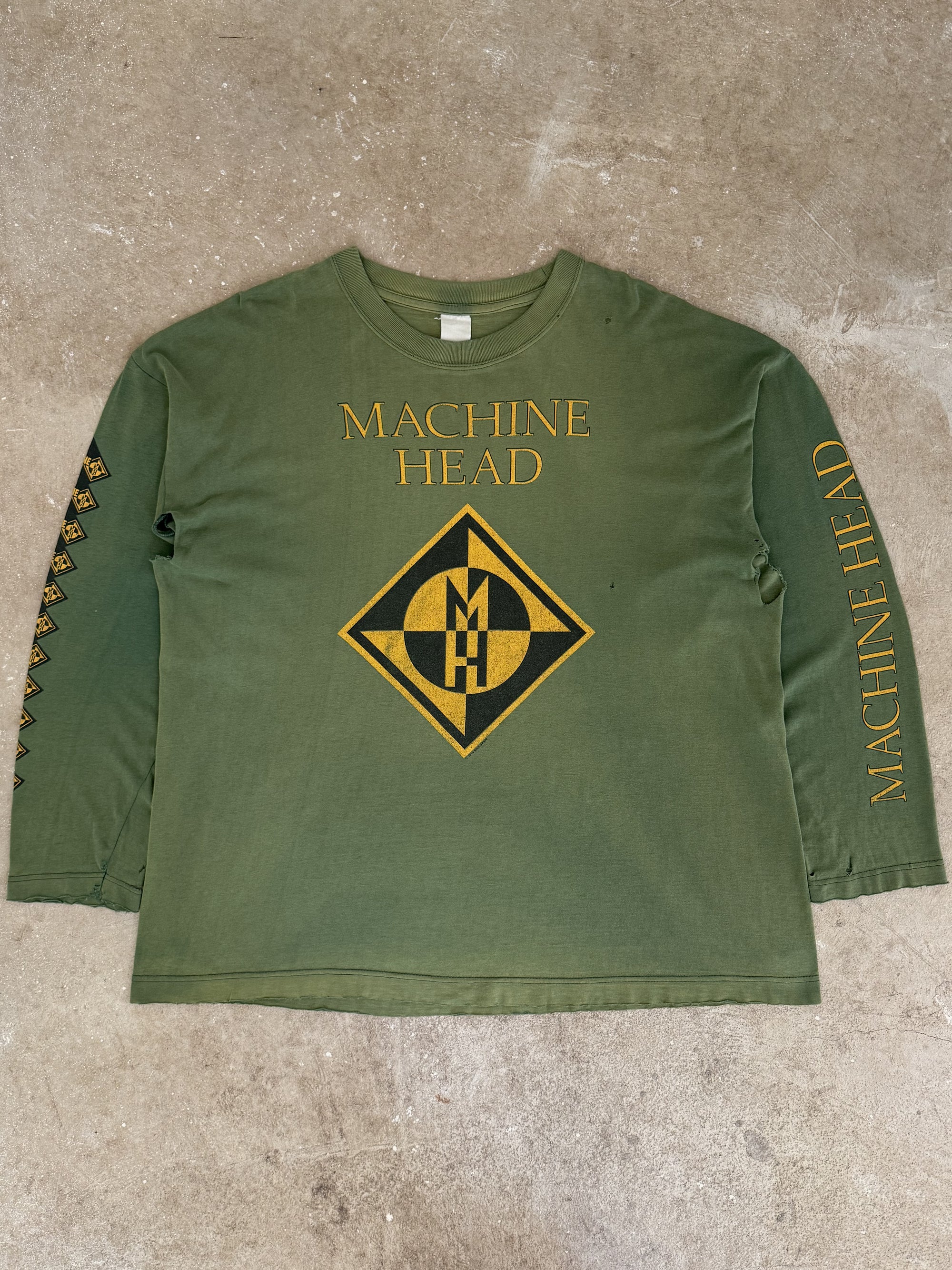 1995 Machine Head Euro Tour Faded Long Sleeve Tee (XL)