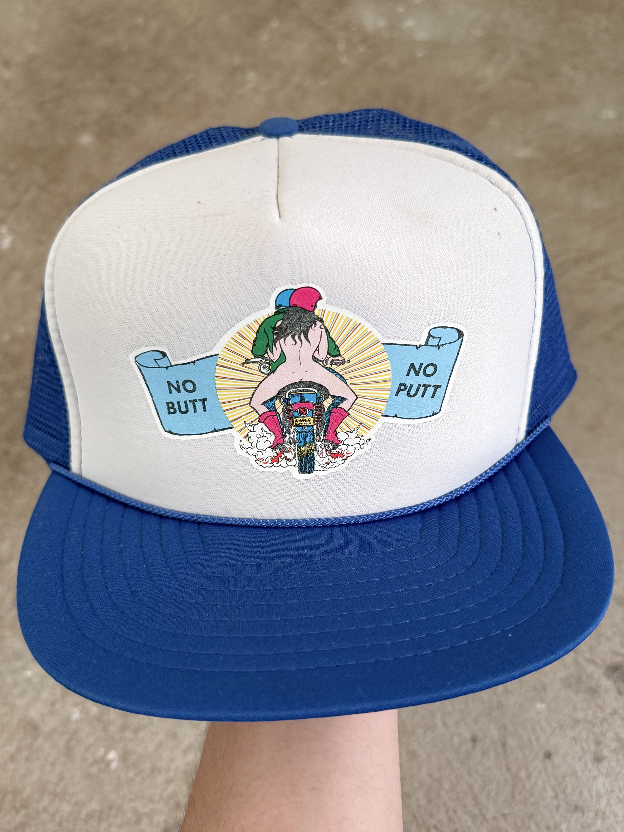 1990s "No Butt No Putt" Trucker Hat