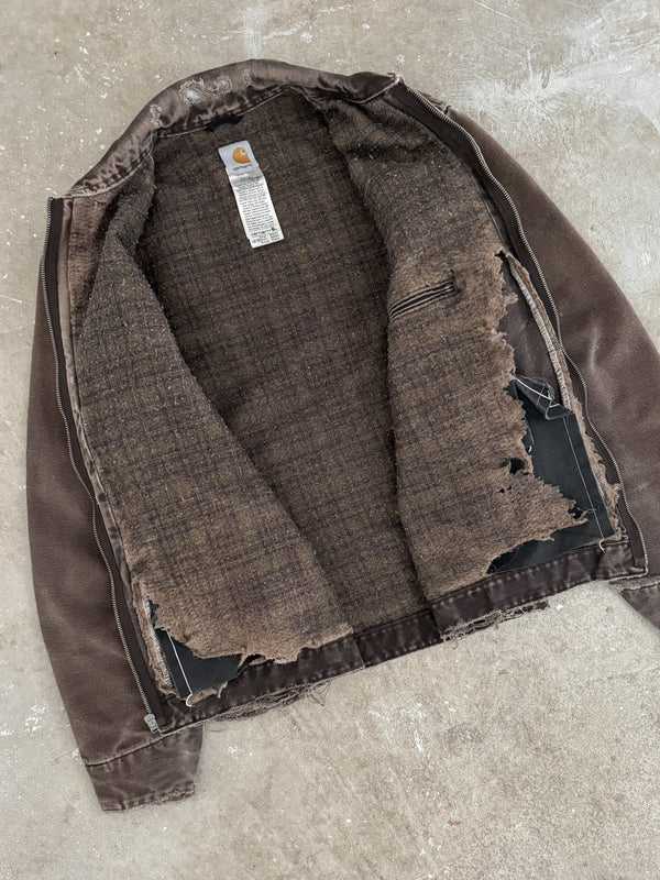 Carhartt Faded Dark Brown EJ097 Detroit Jacket (M/L)