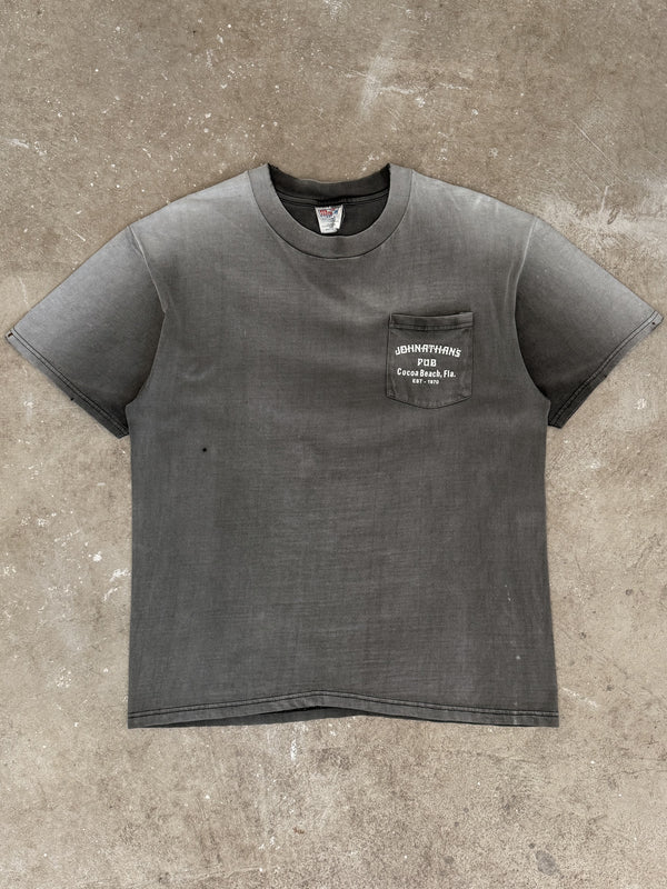 1990s "Johnathan's Pub" Faded Pocket Tee (L)