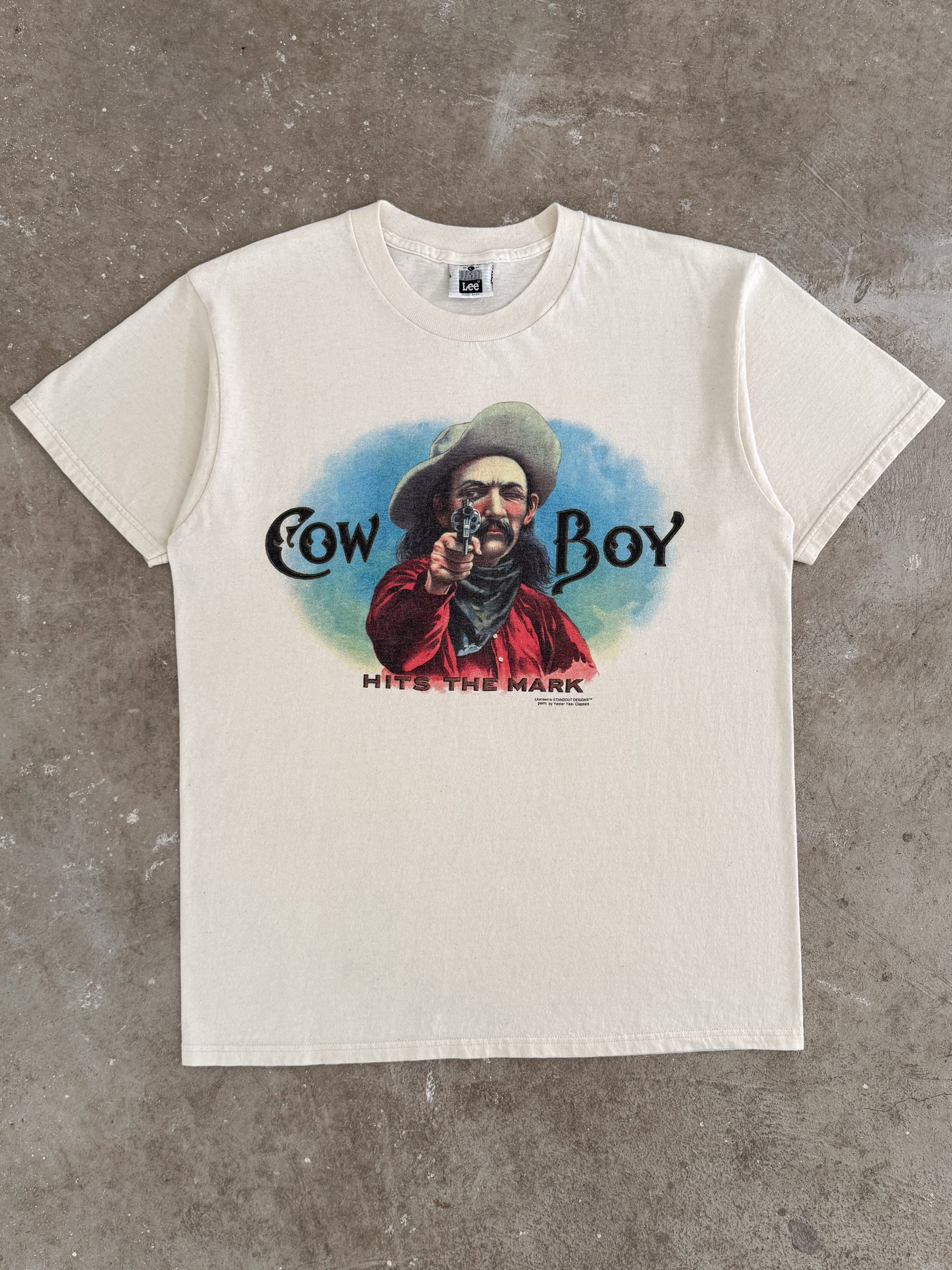 Early 90s "Cowboy Hits The Mark" Tee (L)