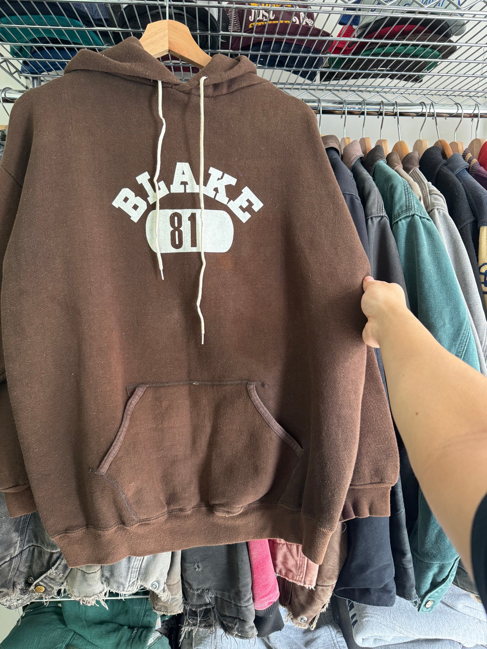 1960s/70s Russell "Blake" Brown Hoodie (M)