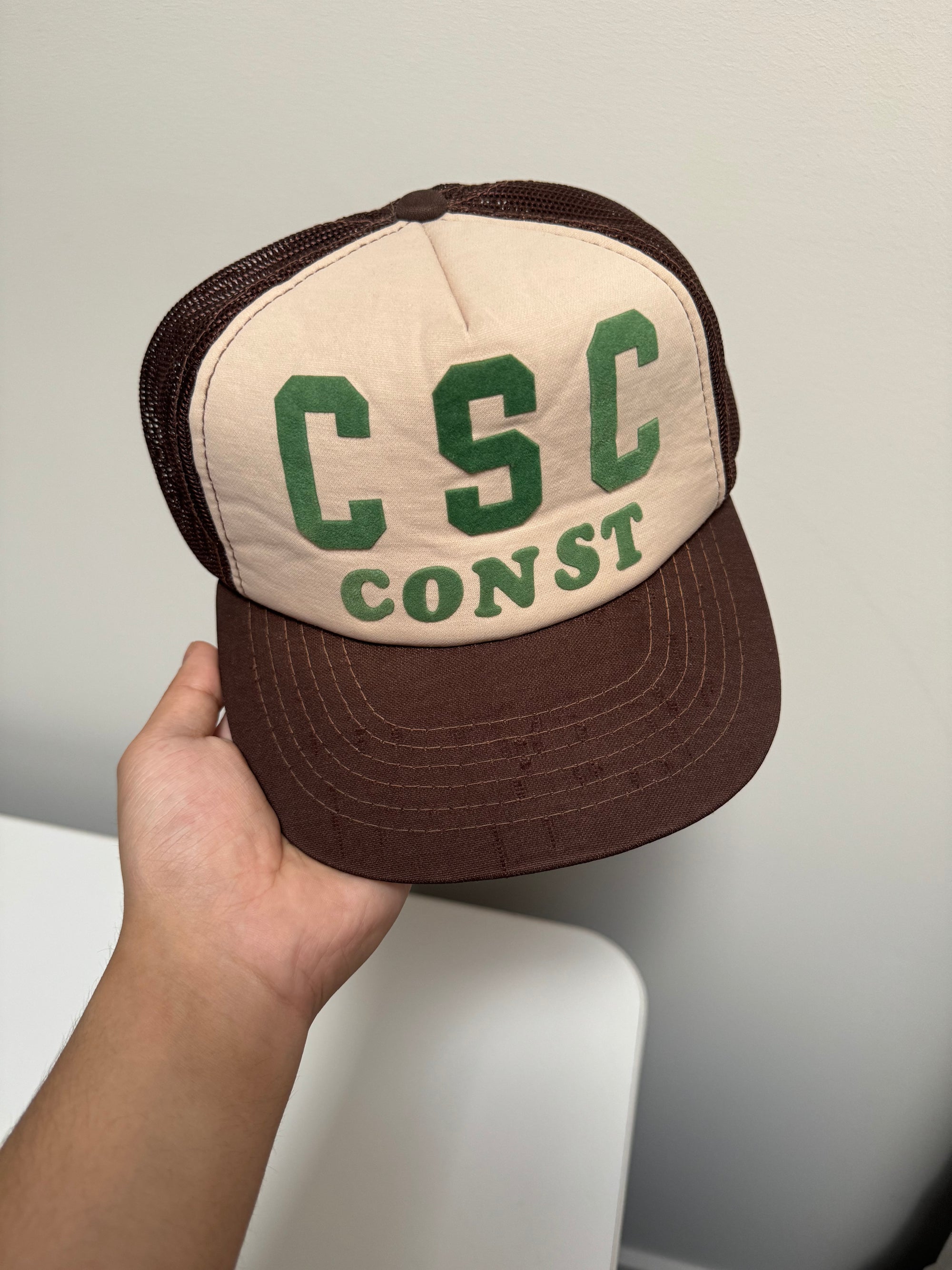 1980s “CSC Construction” Trucker Hat