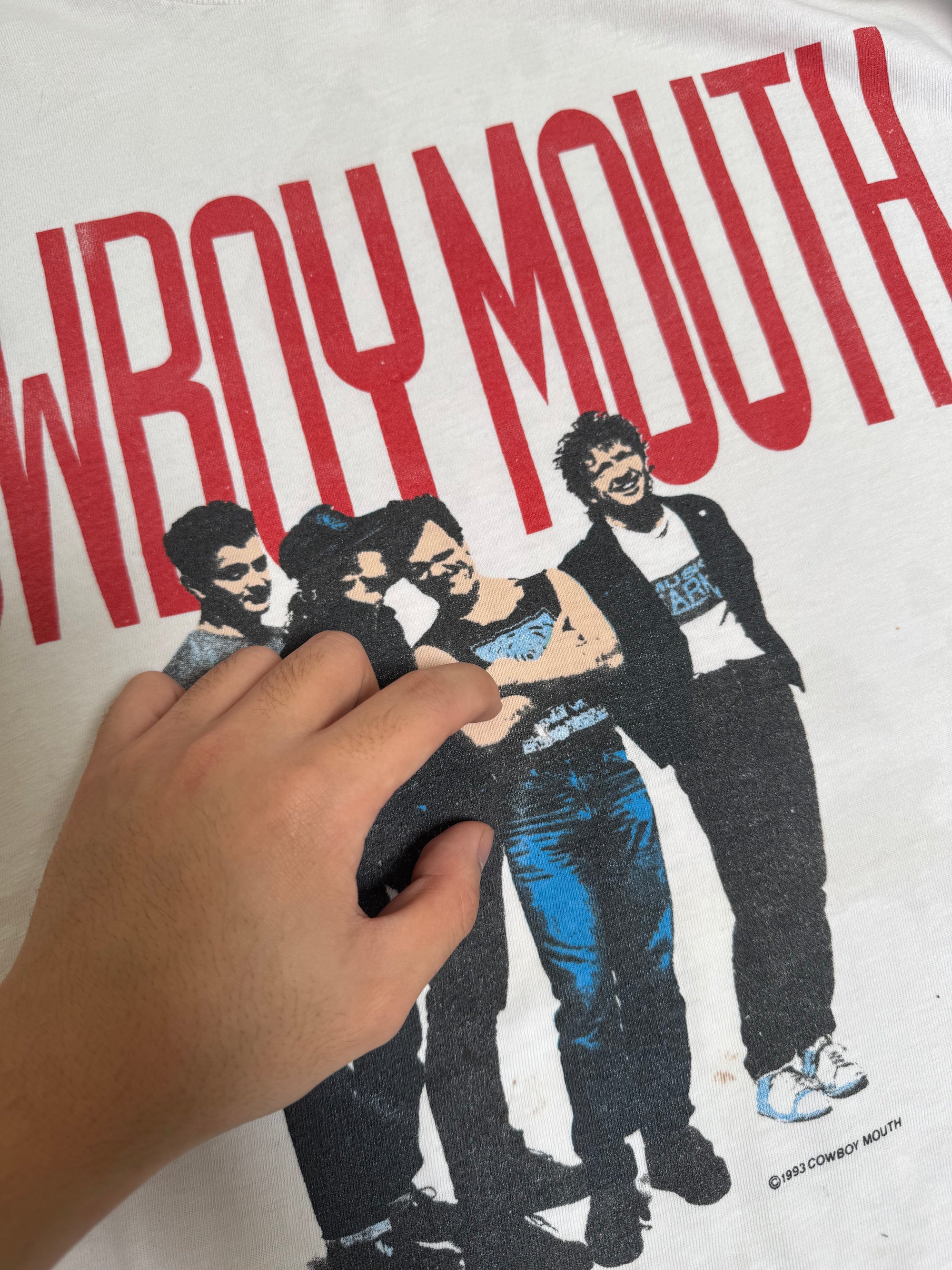 1993 Cowboy Mouth "Mouthing Off" Tee (XL)