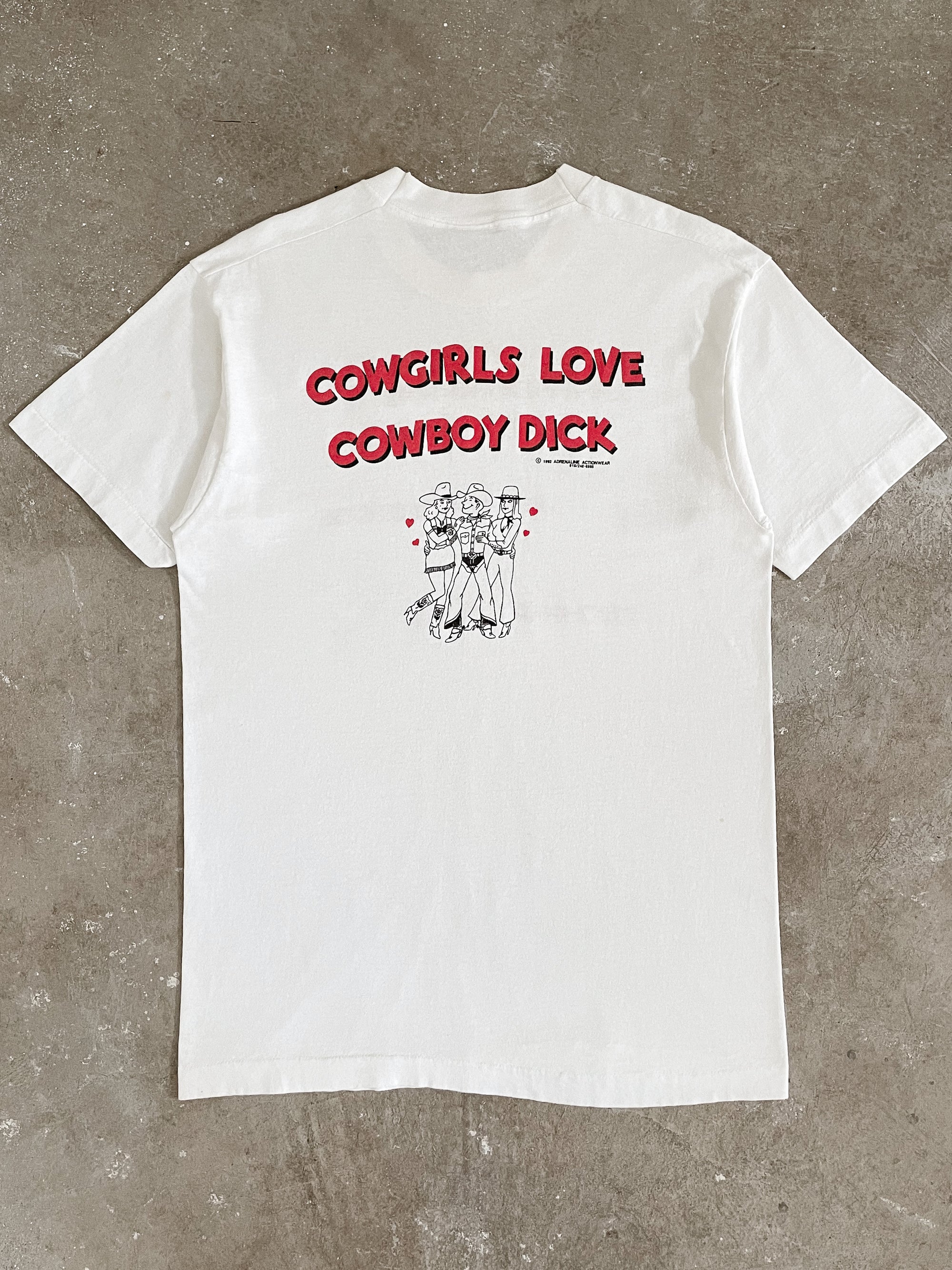 1990s “Cowgirls Love Cowboy Dick” Tee (M)