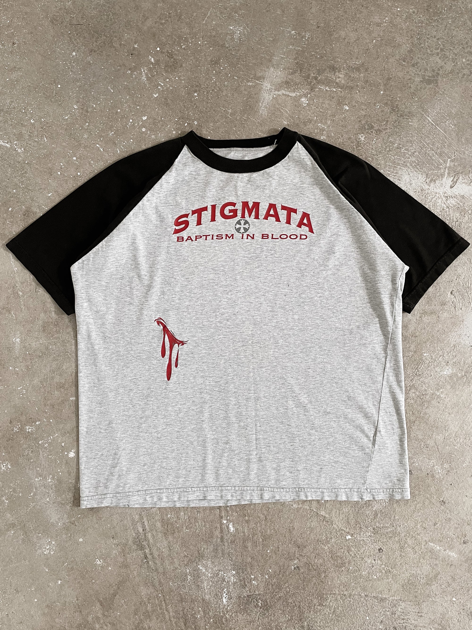 “Illuminata Stigmata Tattoo” Raglan Tee (L)