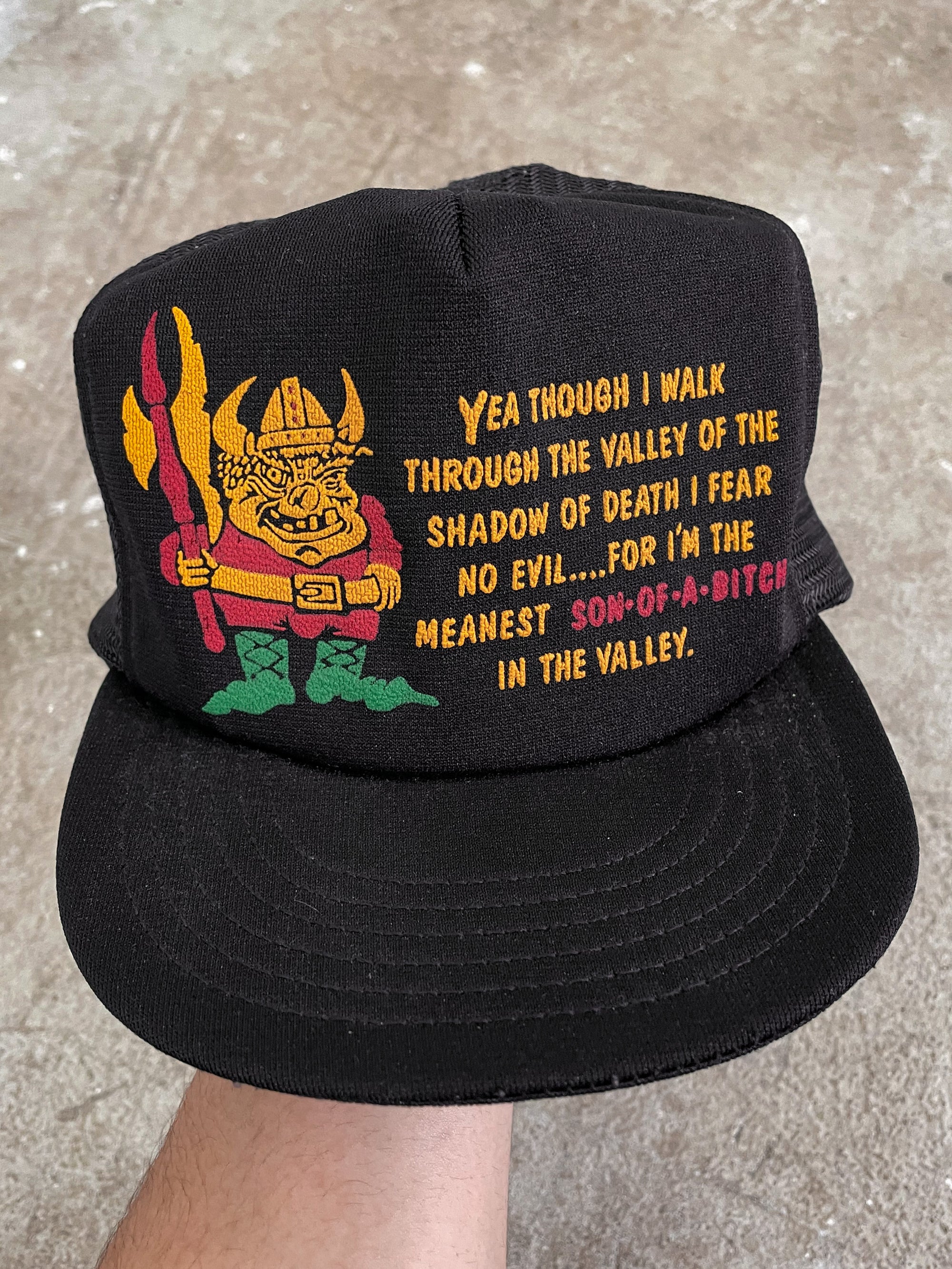 1980s “Meanest Son-Of-A-Bitch” Trucker Hat