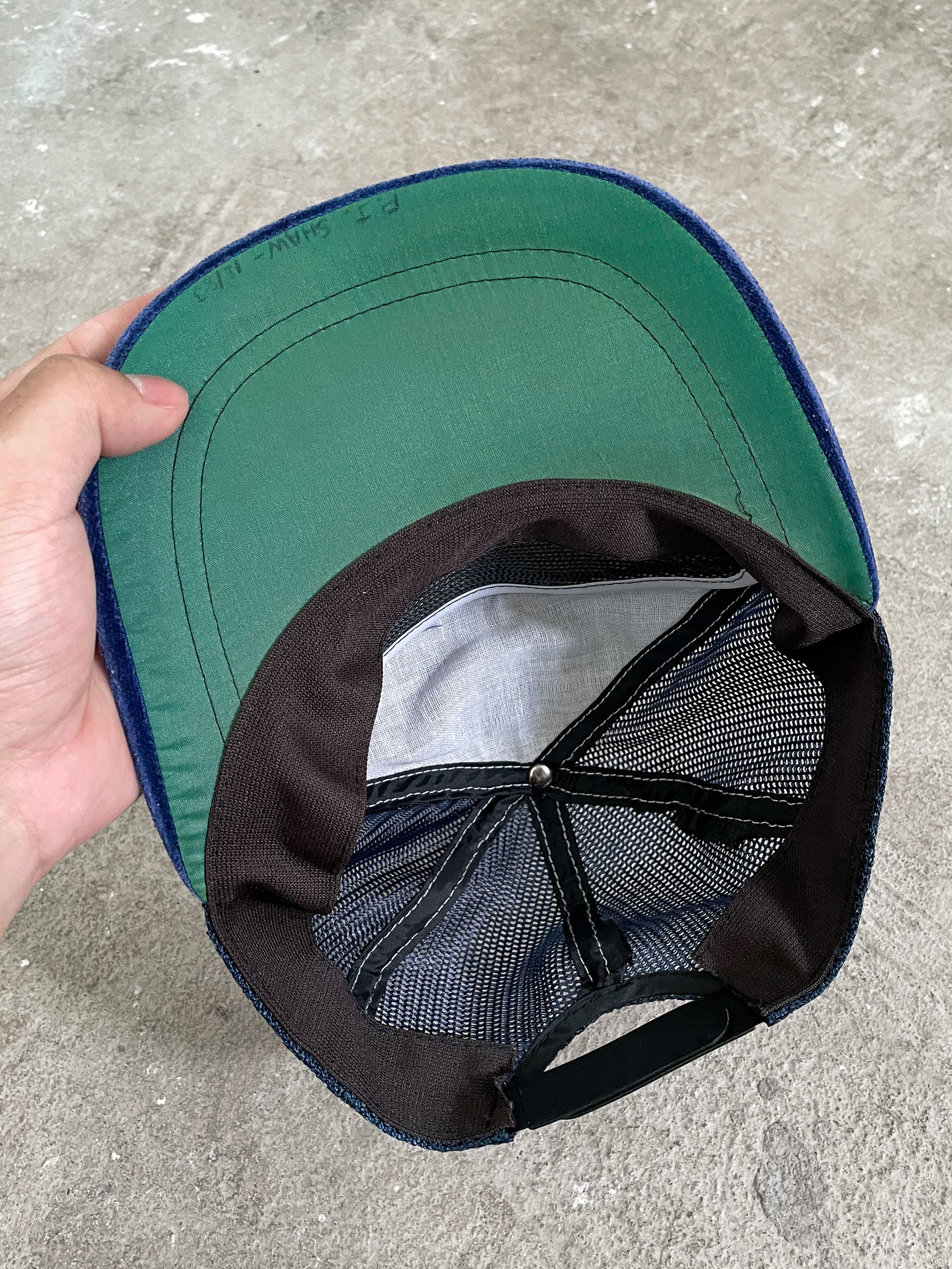 1980s “USCG Okinawa” Velvet Naval Hat