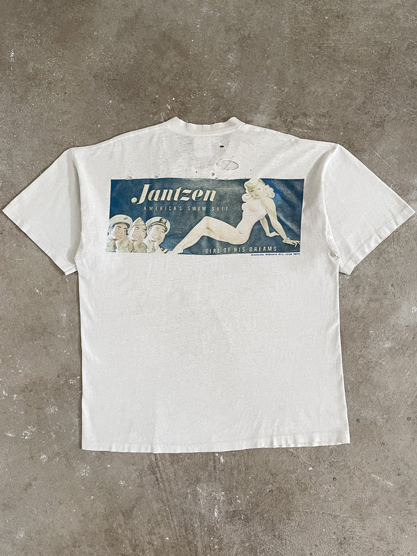 1990s “Jantzen” Distressed Single Stitched Tee (XL)