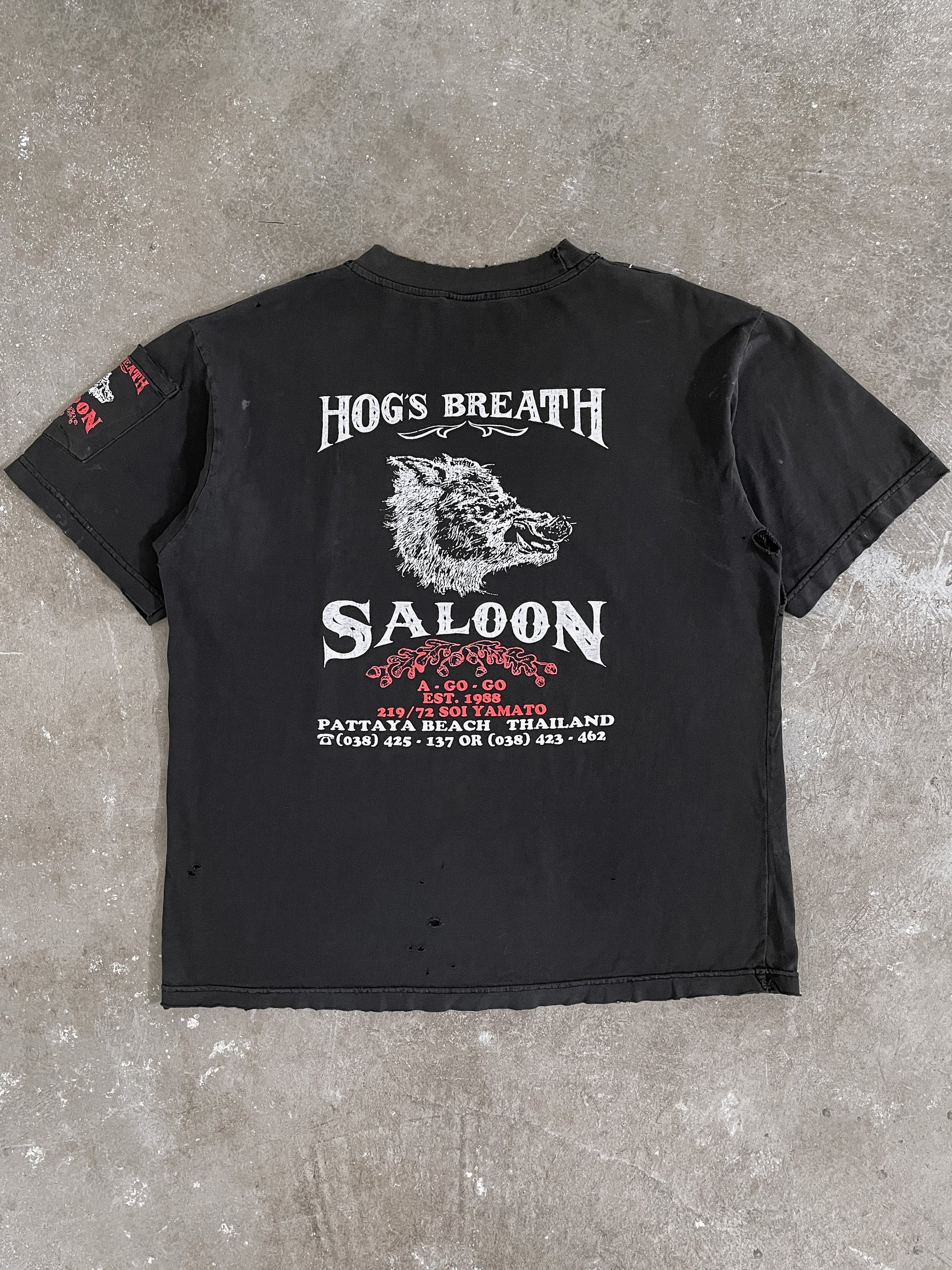 1990s “Hog’s Breath Thailand” Thrashed Tee (L/XL)