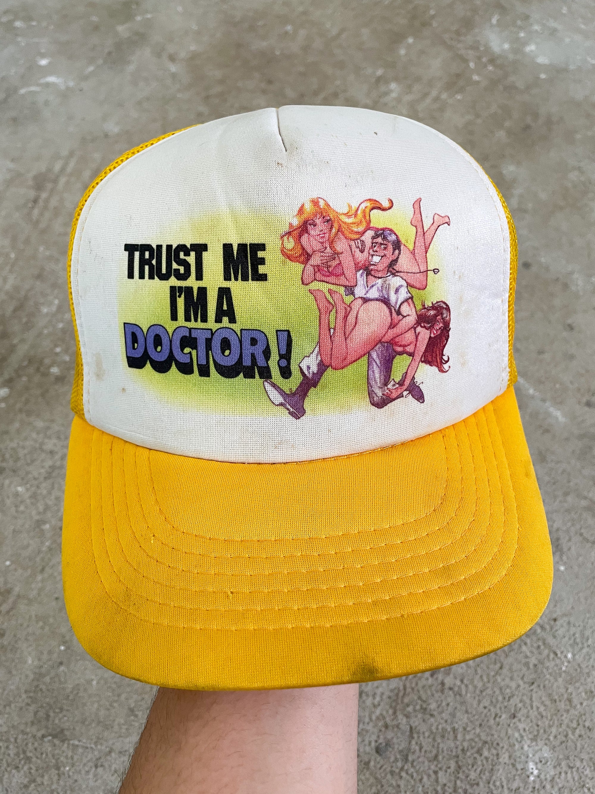 1980s “Trust Me I’m A Doctor!” Trucker Hat