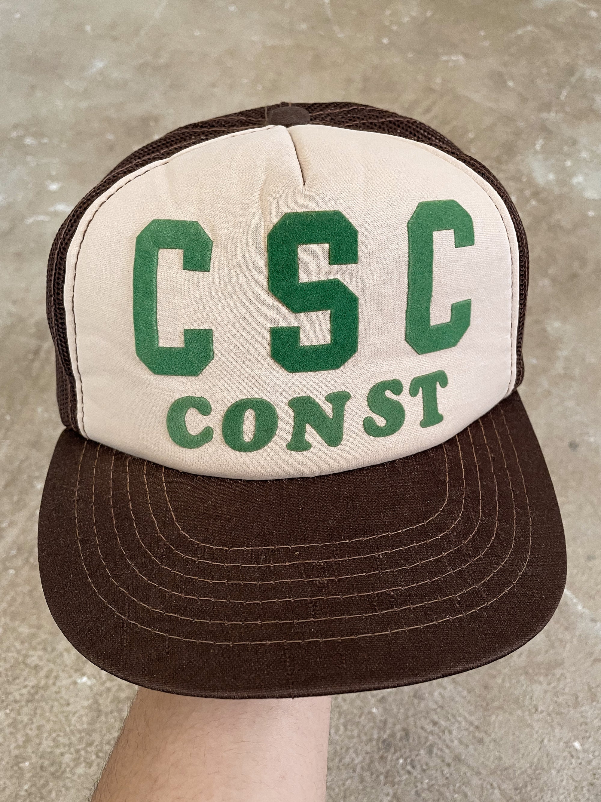 1980s “CSC Construction” Trucker Hat
