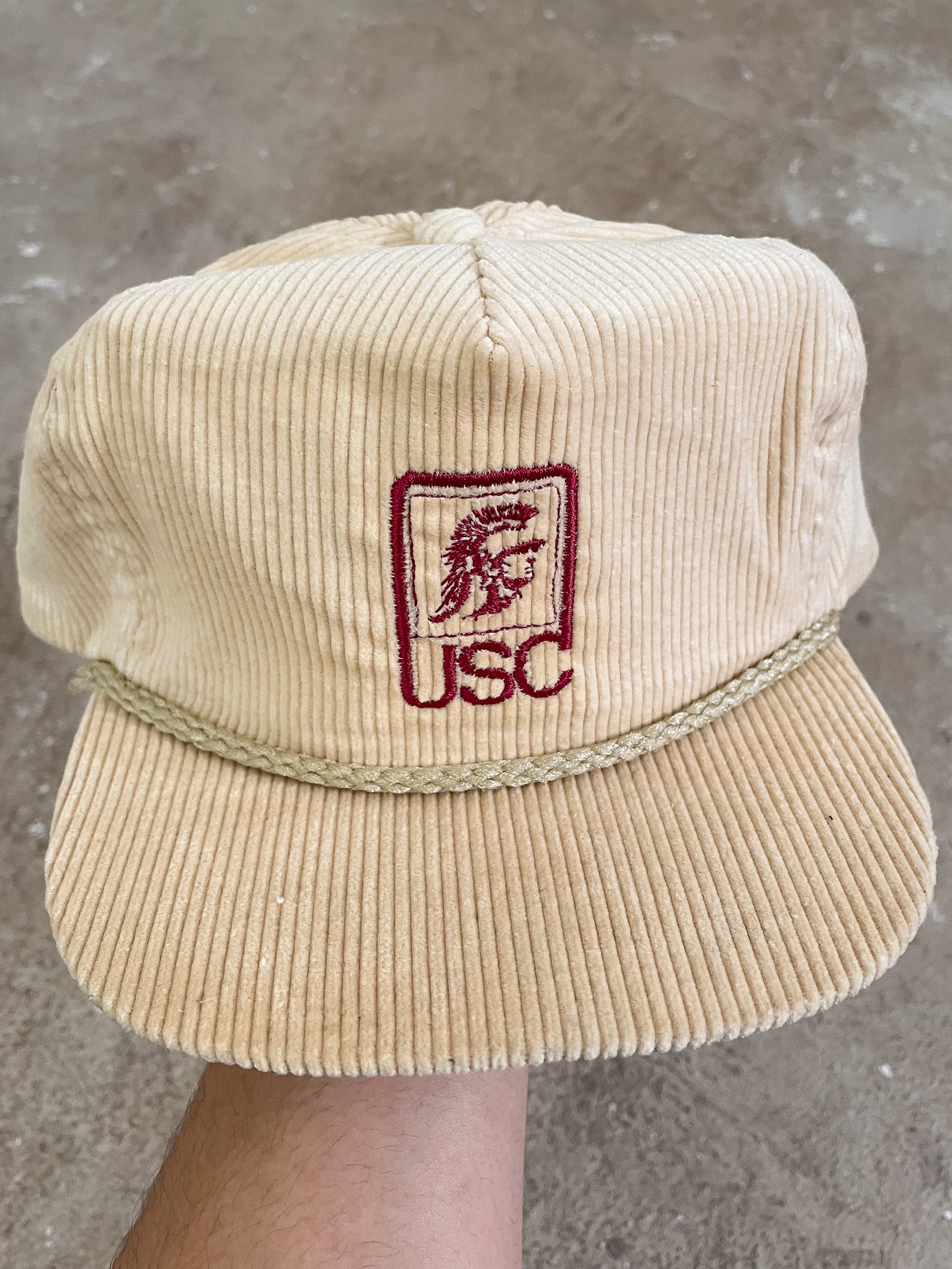 1980s “USC” Corduroy Trucker Hat
