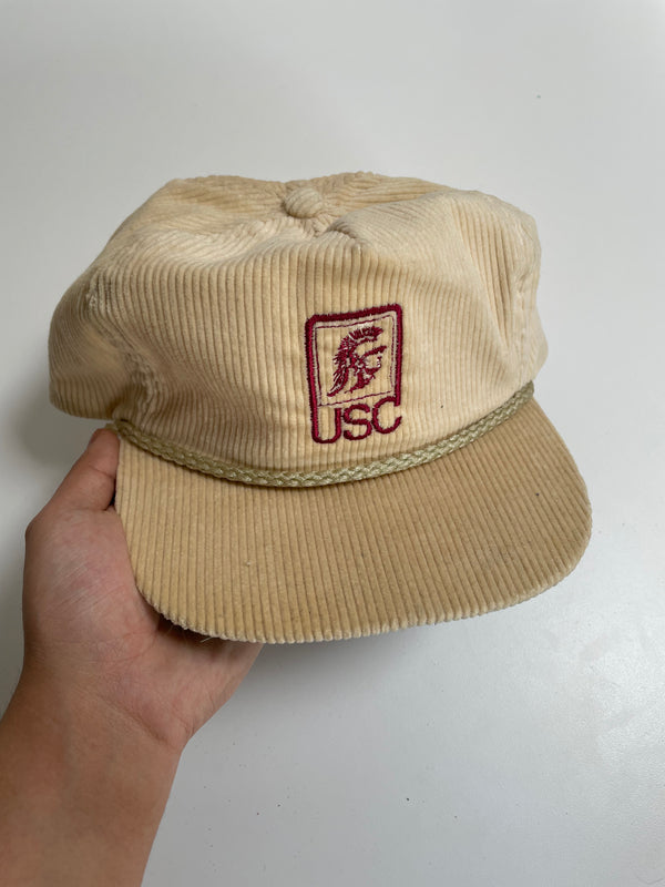 1980s “USC” Corduroy Trucker Hat