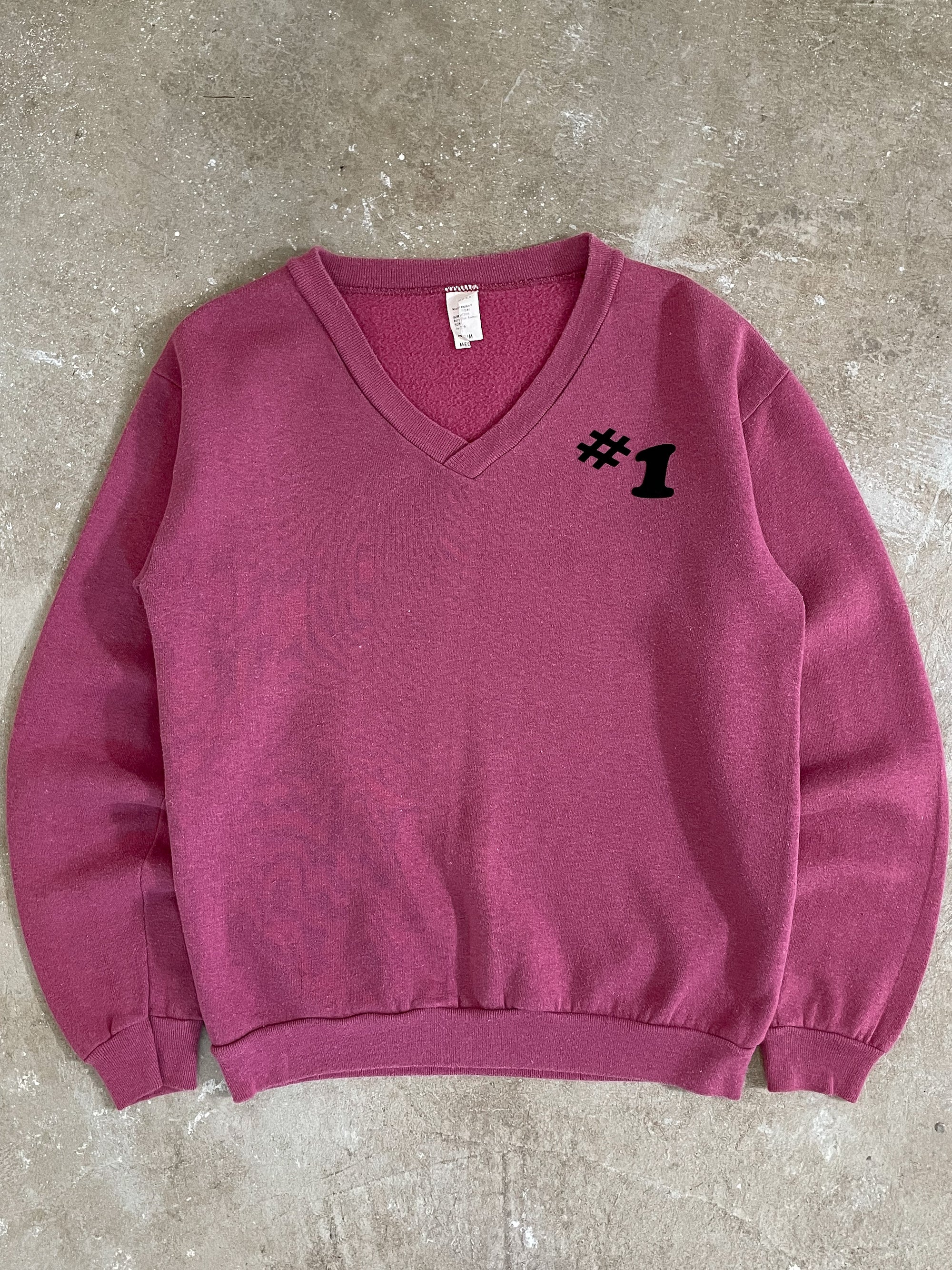 1980s “Midnite Cowgirl” V-Neck Sweatshirt (S/M)