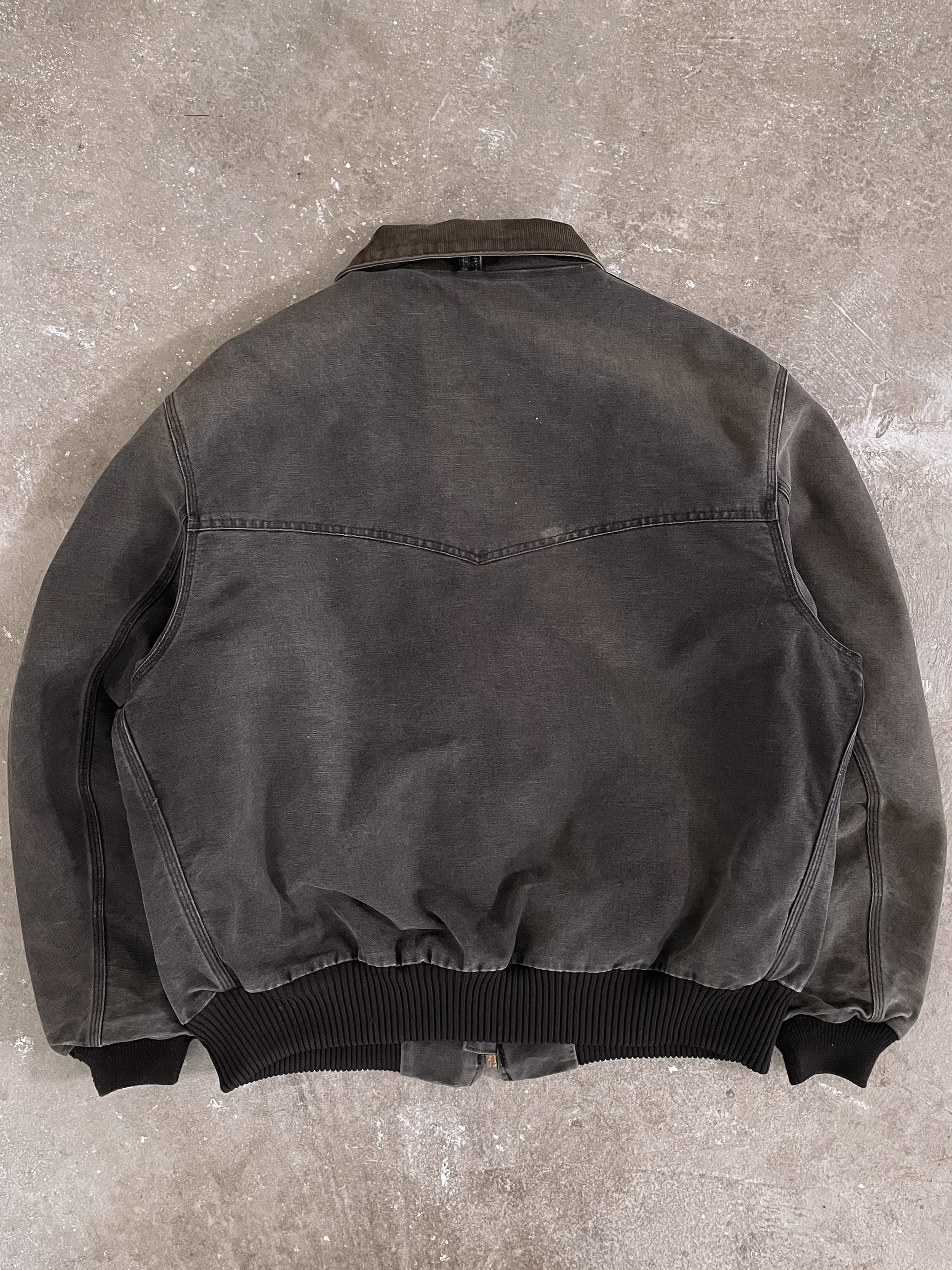 1990s Carhartt Sun Faded Black Santa Fe Work Jacket (XL)