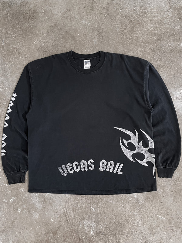 1990s/00s “Vegas Bail” Distressed Long Sleeve Tee (XXL)