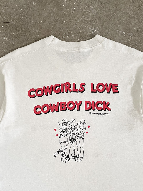 1990s “Cowgirls Love Cowboy Dick” Tee (M)