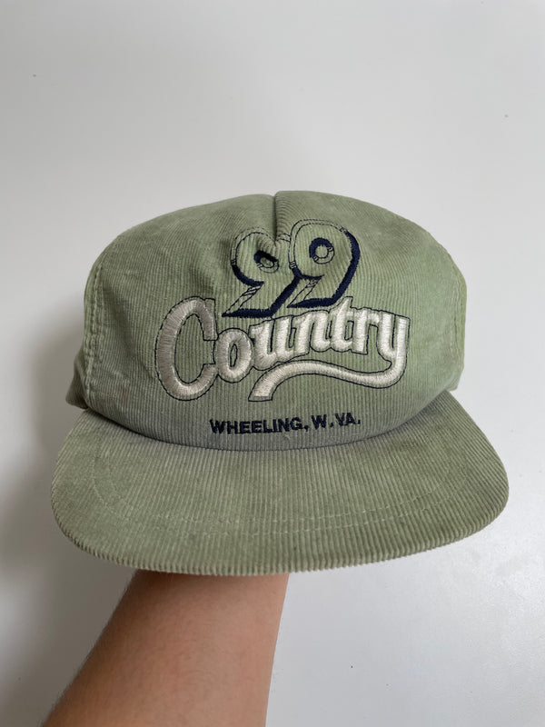 1980s “Country” Sun Faded Corduroy Trucker Hat