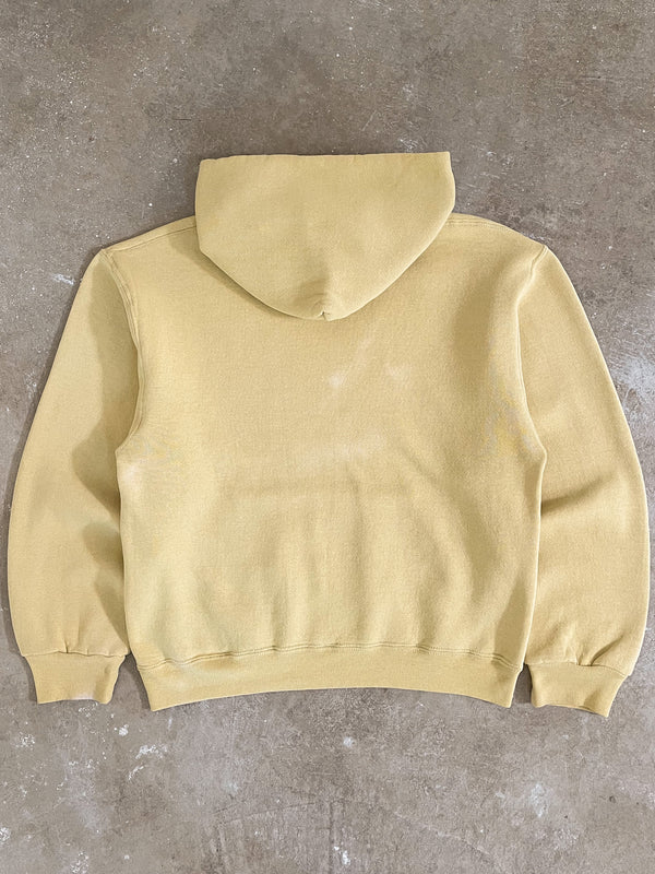 Early 00s Russell “Purdue” Faded Yellow Hoodie (S)