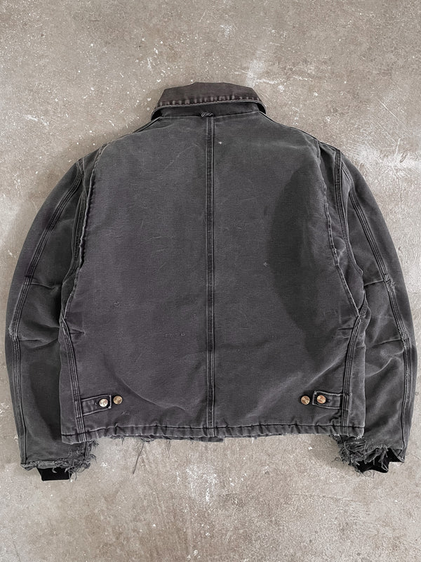 1990s Carhartt Faded Black Quilted Arctic Jacket (L)