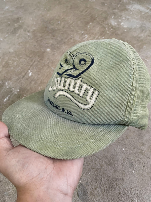 1980s “Country” Sun Faded Corduroy Trucker Hat