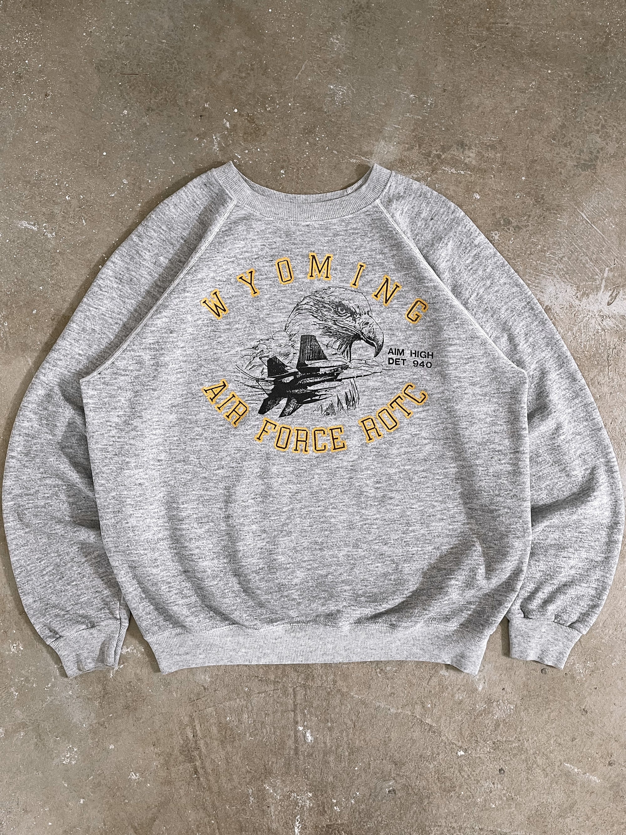 1980s/90s “Wyoming Air Force” Raglan Sweatshirt (M/L)