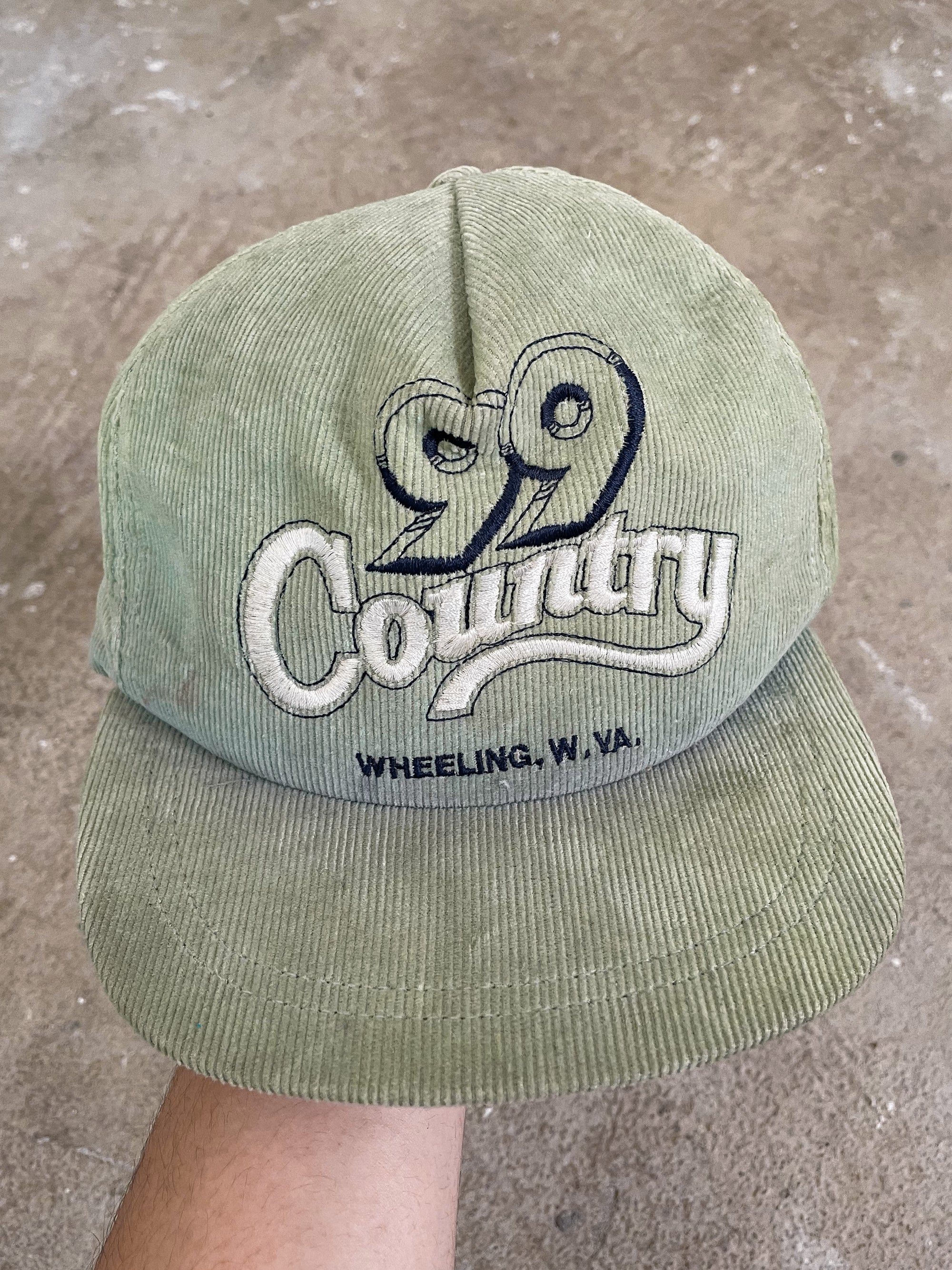 1980s “Country” Sun Faded Corduroy Trucker Hat