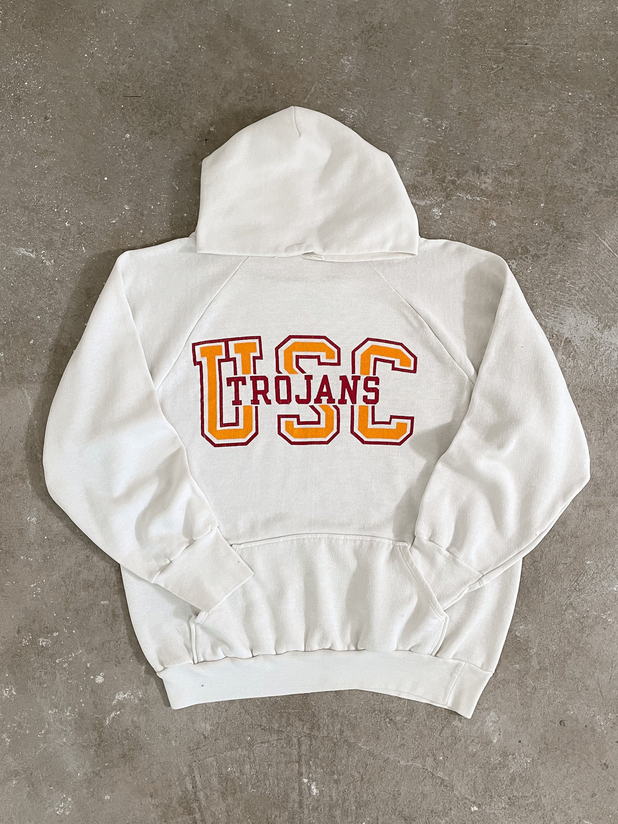 1980s “USC Trojans” Raglan Hoodie (S/M)