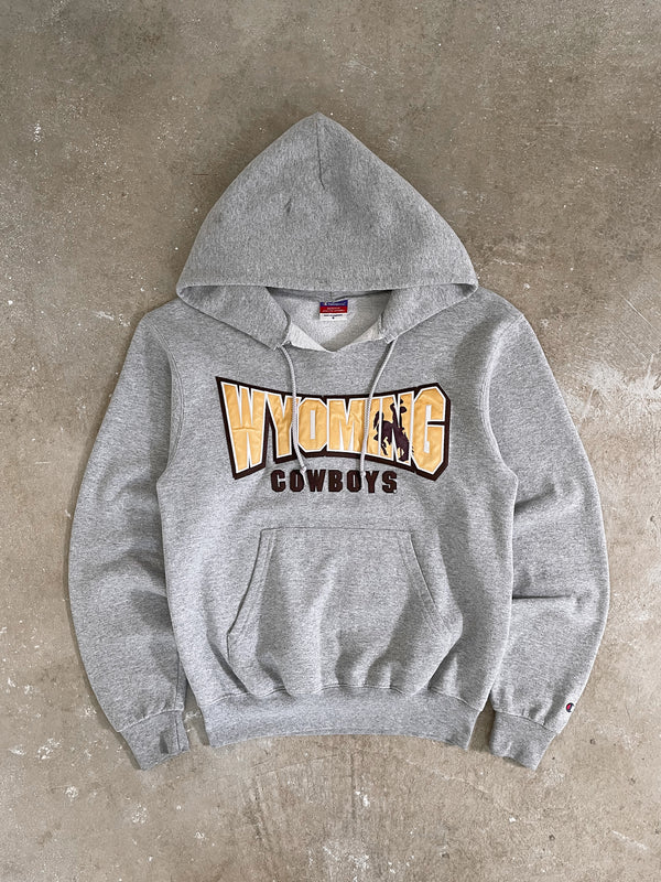 2000s “Wyoming Cowboys” Distressed Hoodie (S/M)