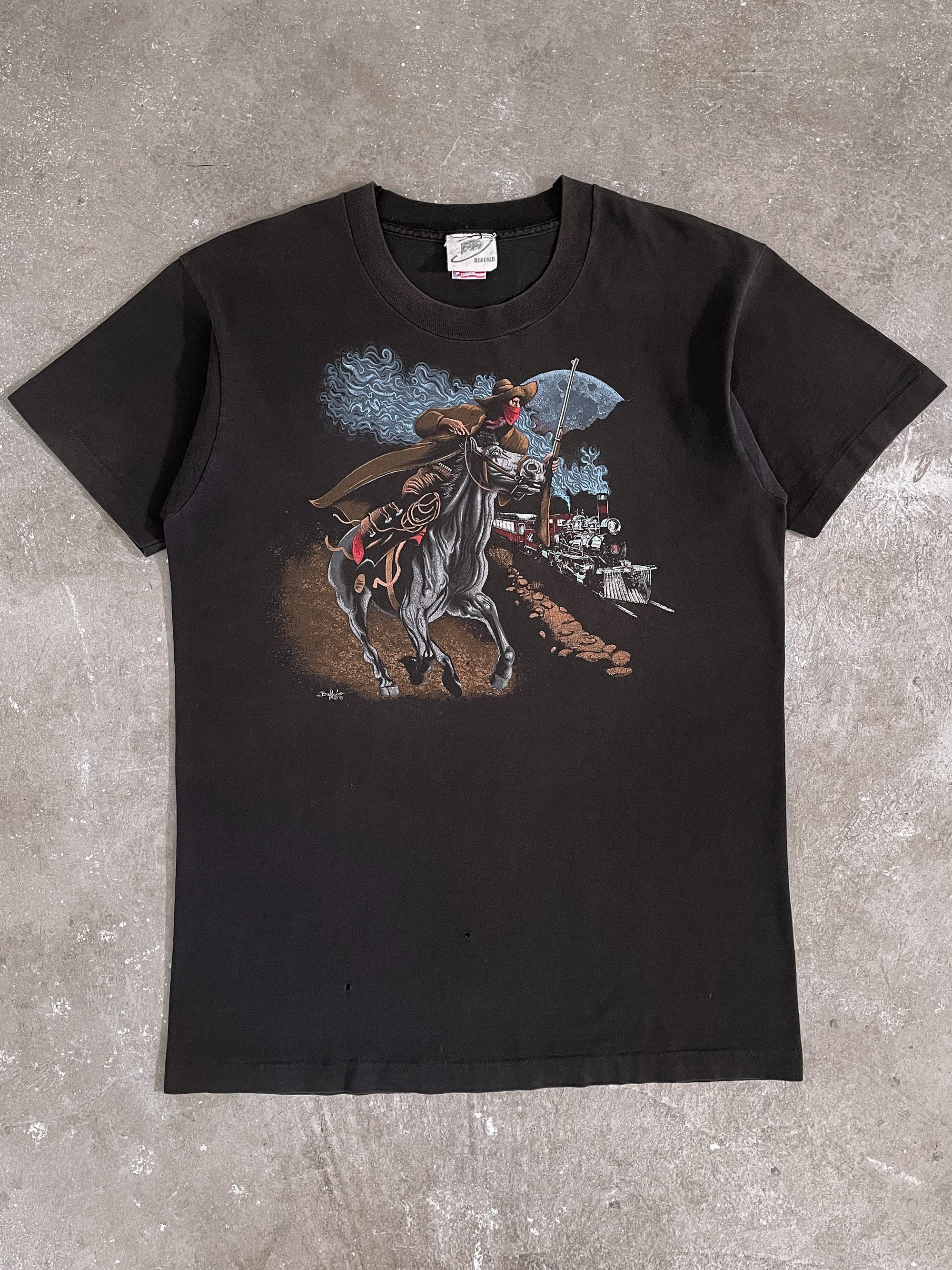 1990s “Outlaw Train Robbery” Single Stitched Tee (L)