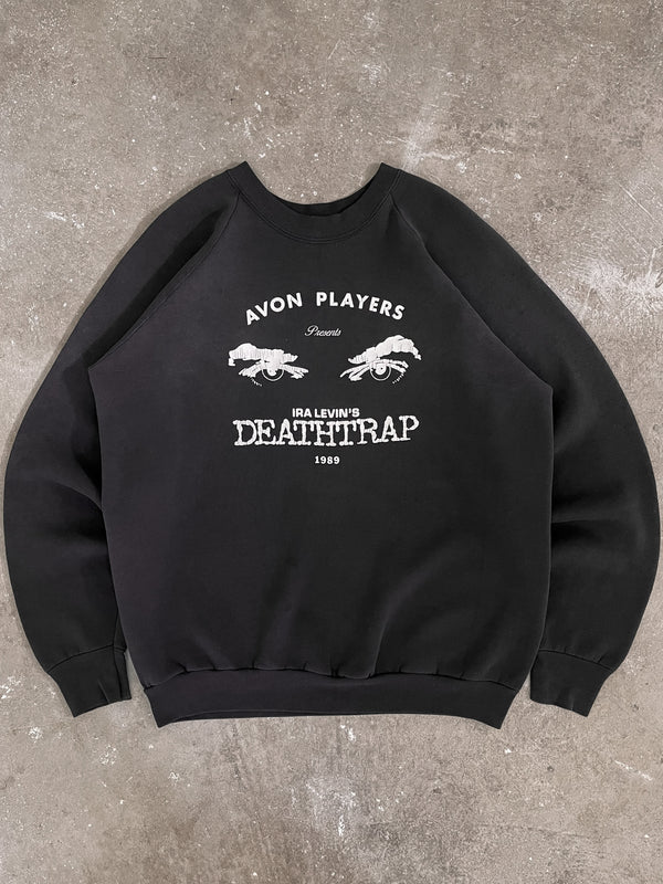 1990s “Deathtrap” Raglan Sweatshirt (L)