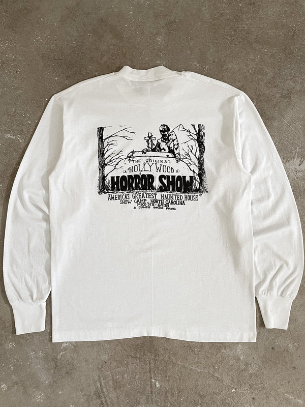 1990s “Hollywood Horror Show” Single Stitched Long Sleeve Tee (L)