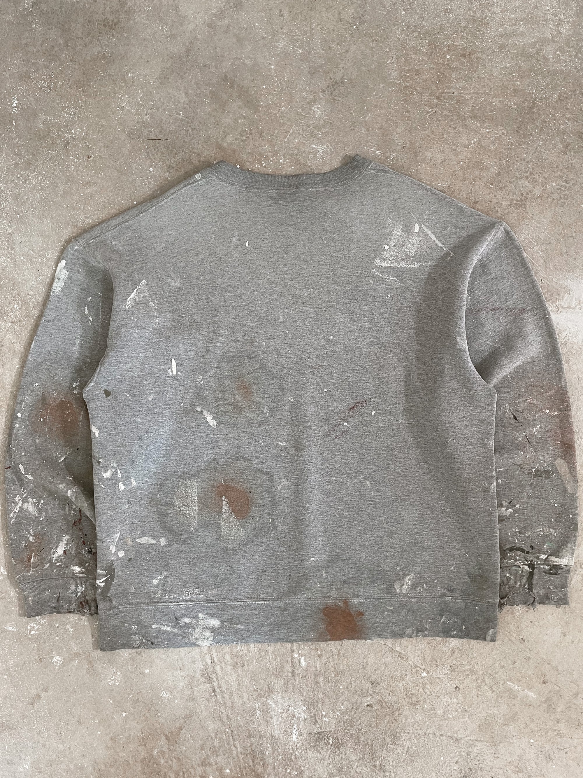 2000s Russell Heather Grey Painters Sweatshirt (XL/XXL)