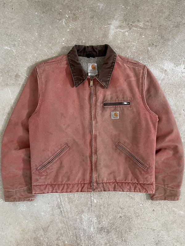 Carhartt Faded Vintage Rose Lined Work Jacket (S/M)