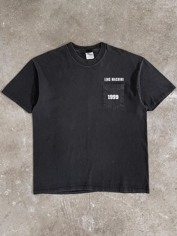 1990s “Lins Machine” Faded Pocket Tee (XL)