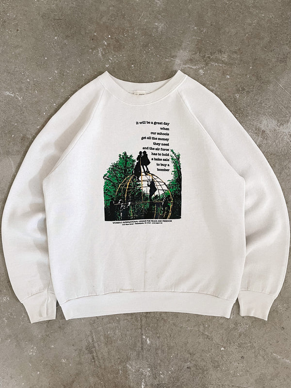 1990s “It Will Be A Great Day When…” Raglan Sweatshirt (M)