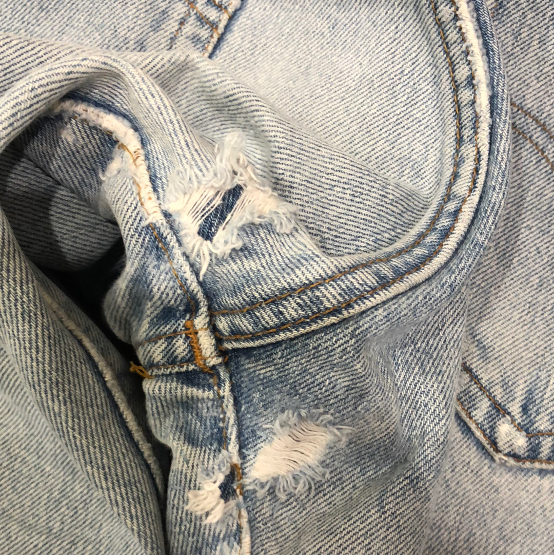 1970s Levis Repaired Faded Blue 505 (26X29)