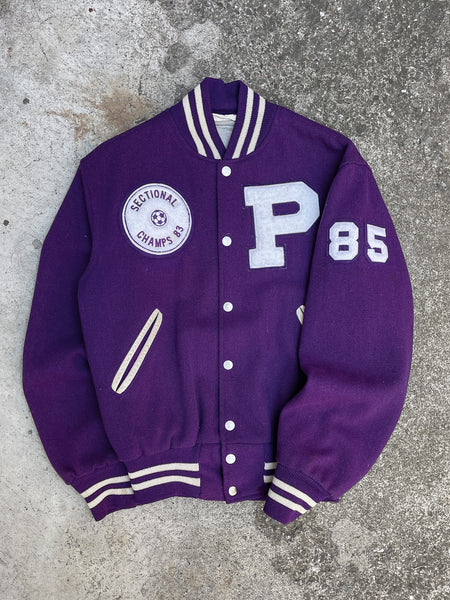 1980s “Pickerington Tigers” Purple Varsity Jacket (S)